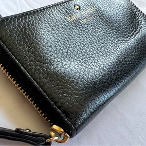 Kate Spade Black Wristlet Zip Clutch Wallet